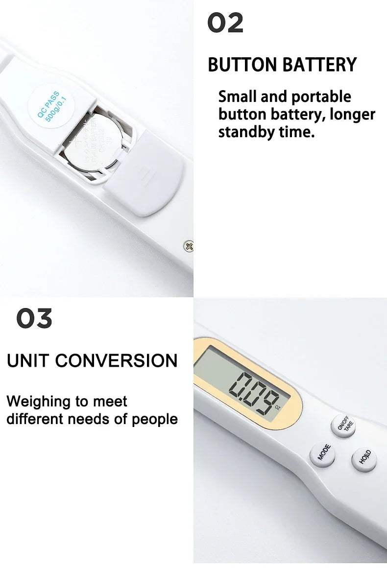 Electronic Kitchen Scale 500g 0.1g LCD Digital Measuring Food Flour Digital Spoon Scale Mini Kitchen Tool for Milk Coffee Scale
