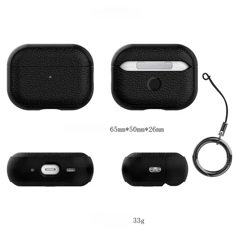 Leather Texture Case For Apple AirPods Pro Protection - Smarsty