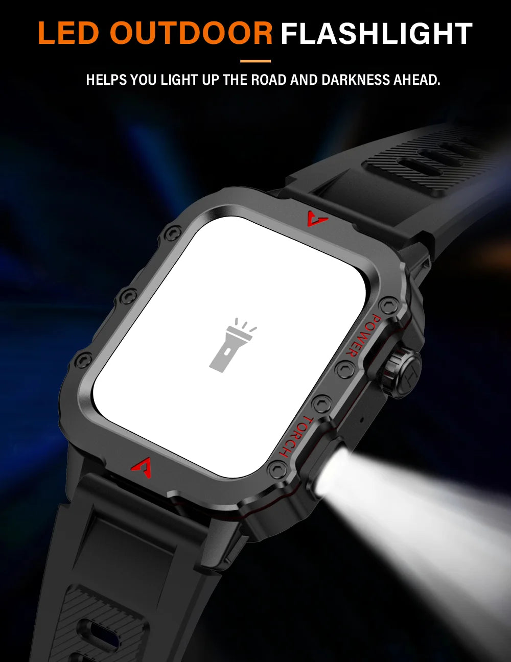 LAXASFIT Men Sports Smart Watch with Blood Oxygen Monitor - Smarsty