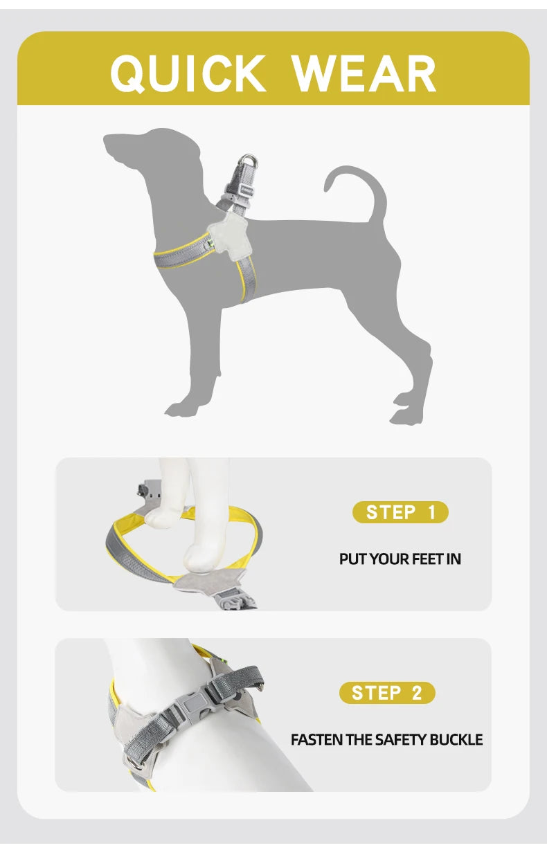 Reflective No Pull Dog Harness for Small Dogs - Smarsty