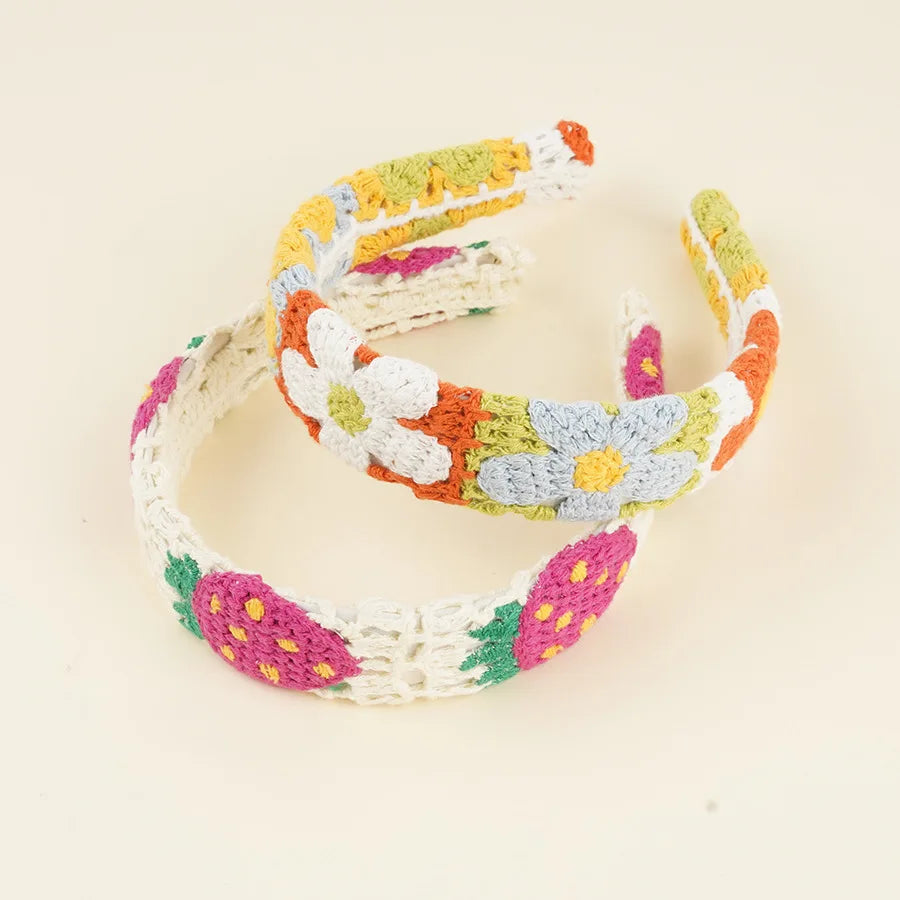 Knitted Headband Bohemian Handmade Summer Seaside Cotton - Smarsty