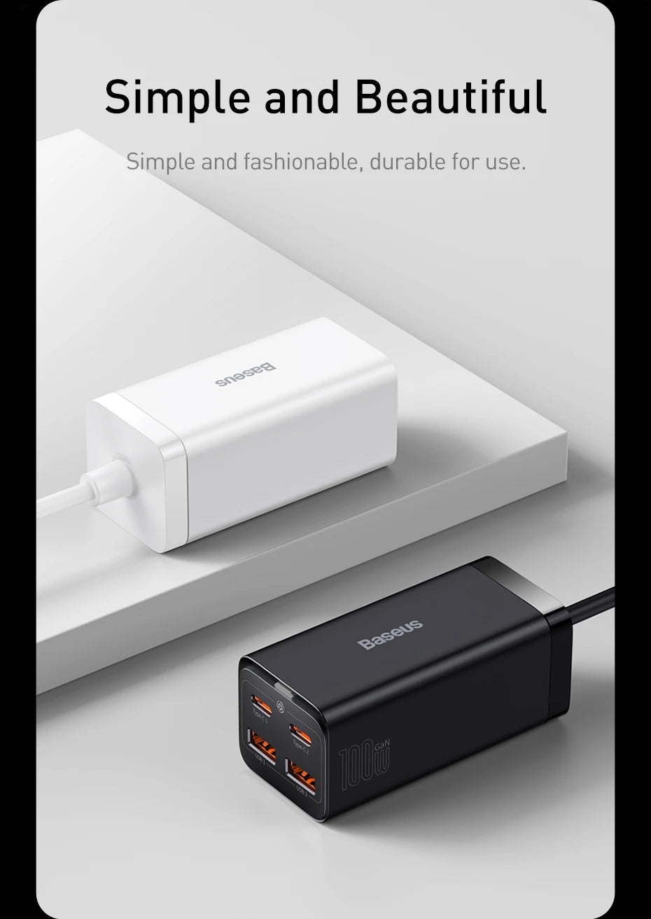 GaN3 Desktop Charger 100W 65W USB C PD Multiport Charger - Smarsty