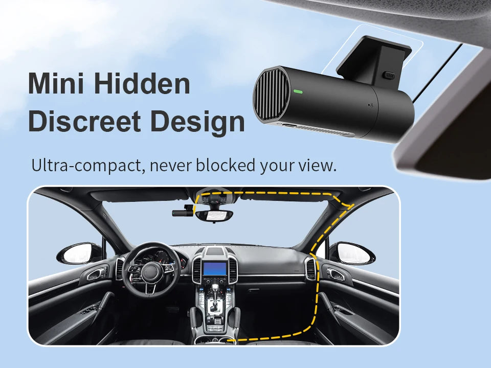 Car Dash Cam 2K Video Recorder With Night Vision WiFi - Smarsty