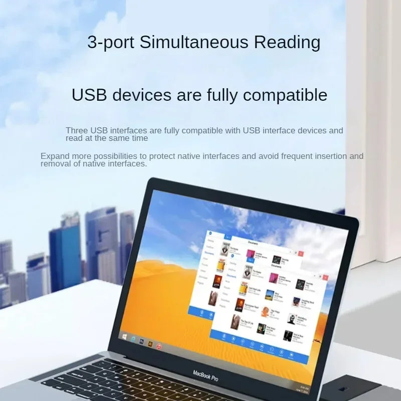 Type C USB Hub UltraSlim Three Port OTG USB 3.0
