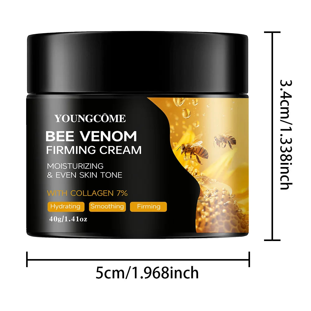 Premium Bee Venom Cream for Face & Neck - Collagen Boost, Skin Tightening, Natural Moisturizer for Sensitive Skin, Non-Greasy - Smarsty