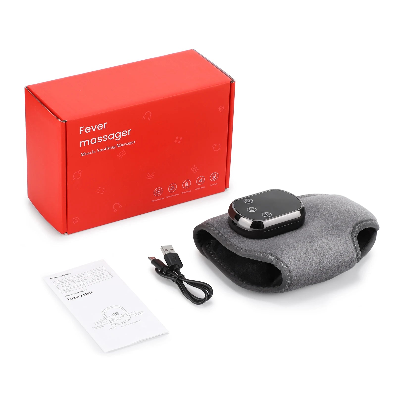 Portable Electric Foot and Hand Massager with Heat and Vibration - Smarsty