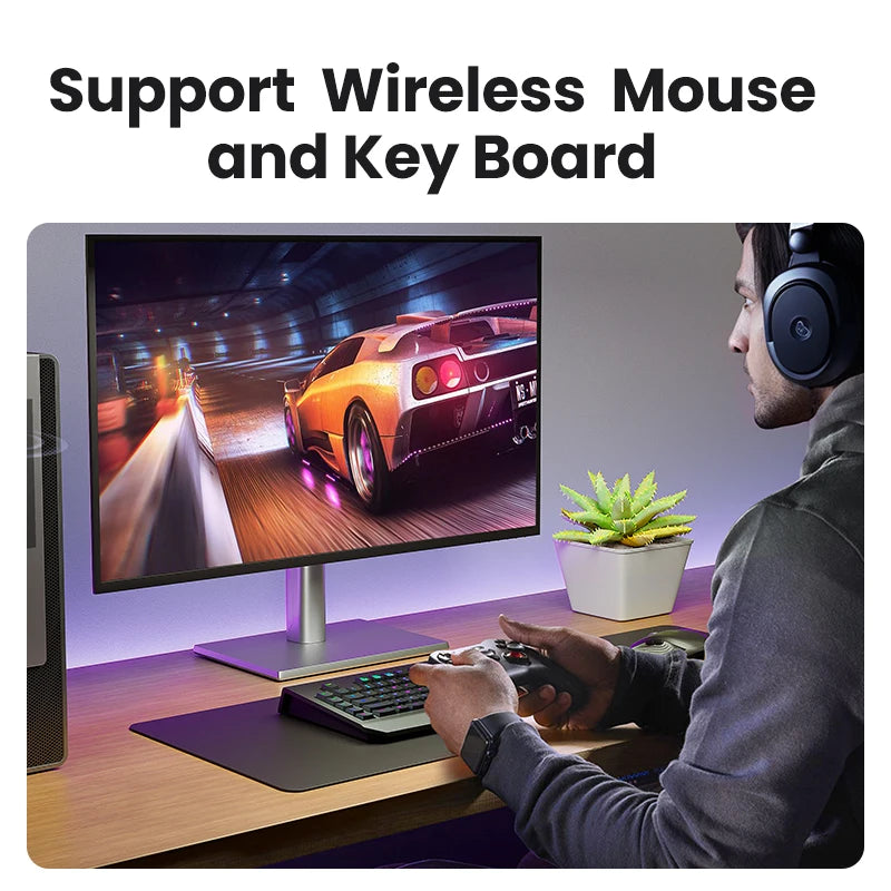 USB Bluetooth Adapter, Bluetooth 6.0 Dongle for PC Windows 11/10/8.1, Bluetooth Receiver & Transmitter for Keyboard/Mouse - Smarsty