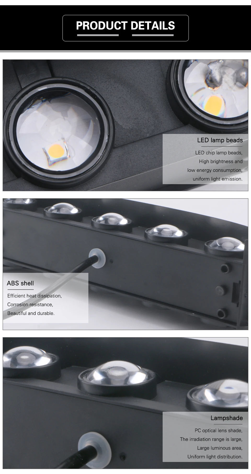 Waterproof LED Wall Lamp for Indoor and Outdoor Use - Smarsty