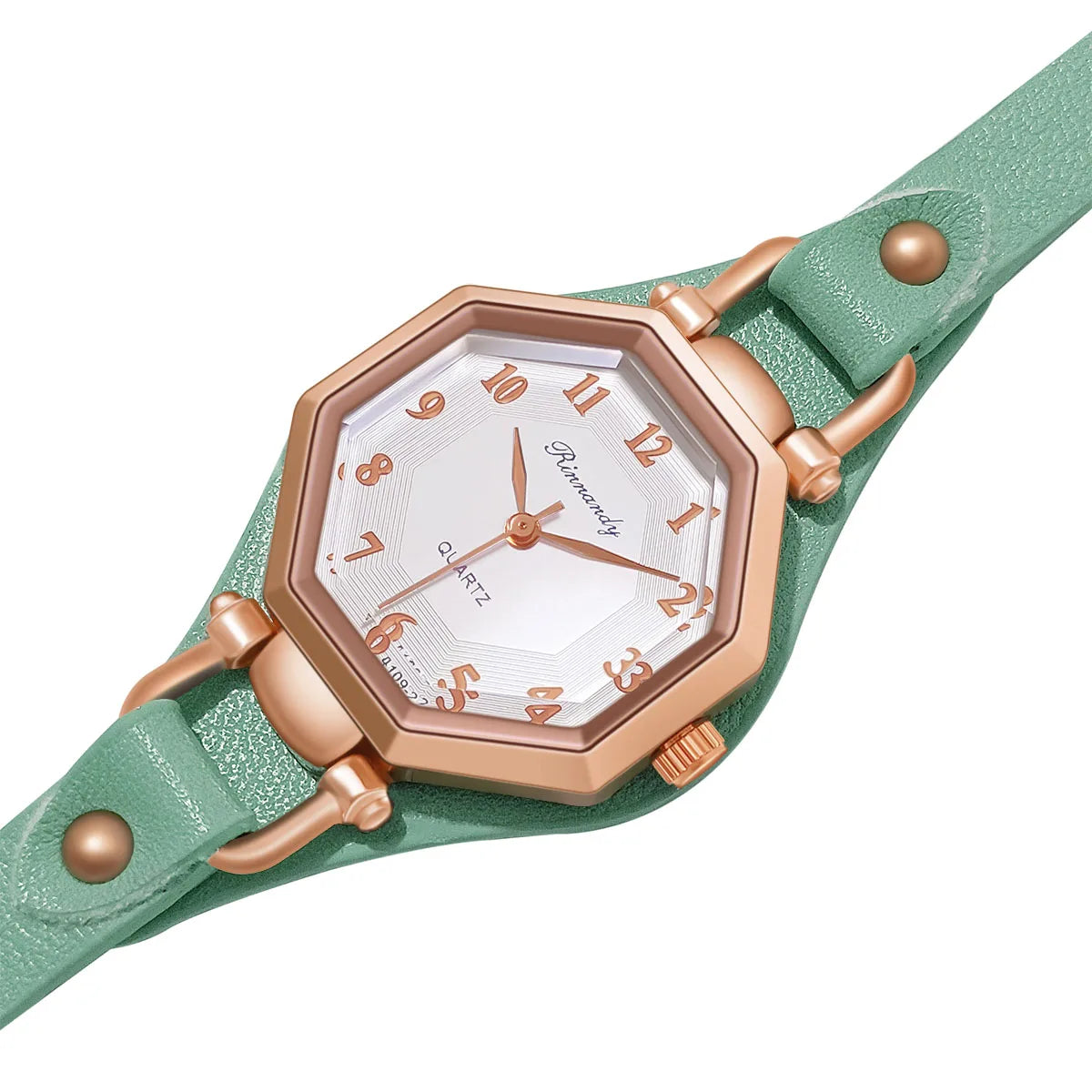 Luxury Quartz Women Wristwatch with Leather Band - Smarsty