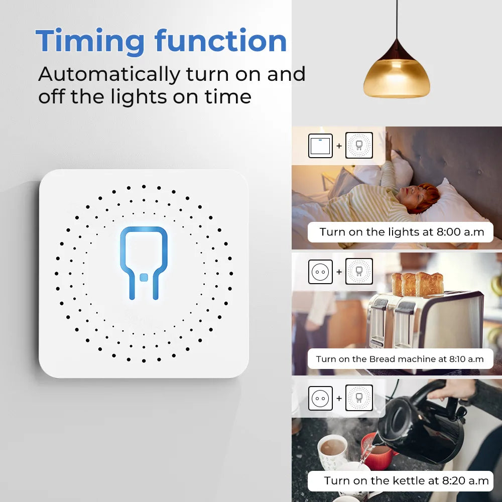 Tuya Zigbee WiFi Mini Smart Switch With Power Monitoring - Smarsty