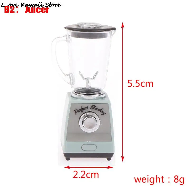 Miniature Dollhouse Furniture Set For Dolls House Mini Toy Kit Accessories TV Kitchen Home Fridge Kids Pretend Play Diy Figurine by Smarsty