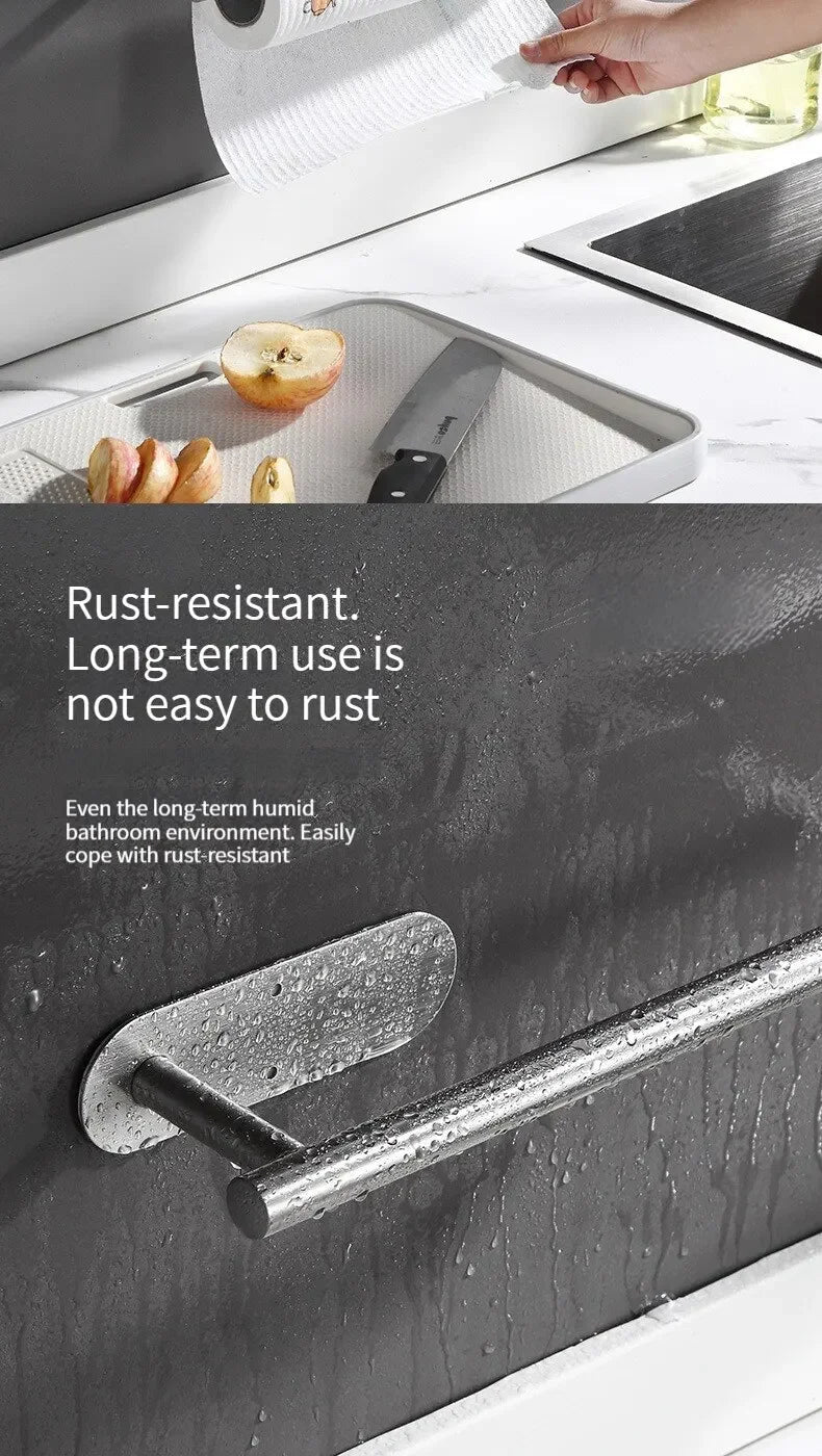 Durable Stainless Steel Paper Towel Rack for Kitchen - Smarsty