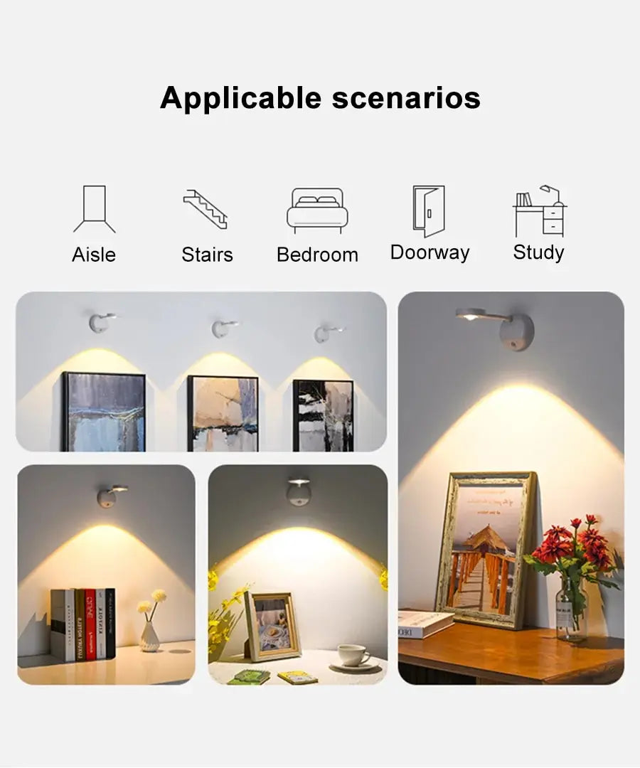 Wireless LED Motion Sensor Night Light for Home - Smarsty