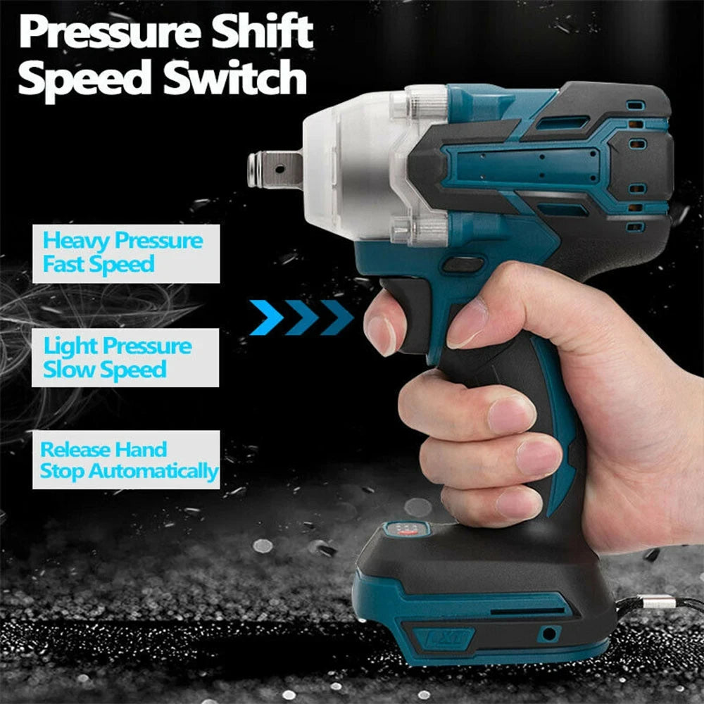 Cordless Brushless Impact Wrench with Toolbox Set - Smarsty