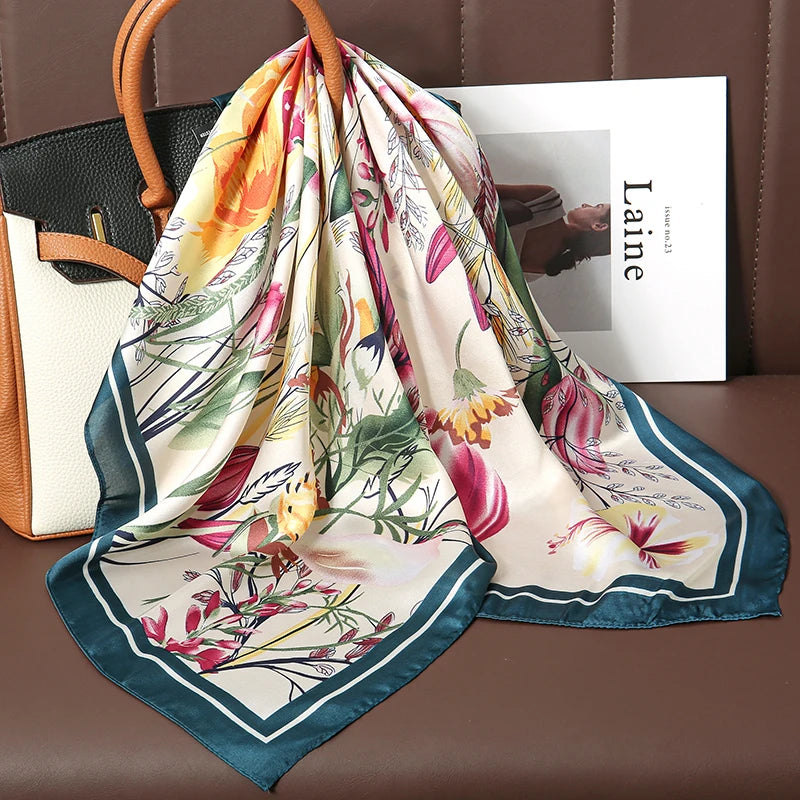 Luxury Silk Hijab Hair Bands With Sun Protection - Smarsty
