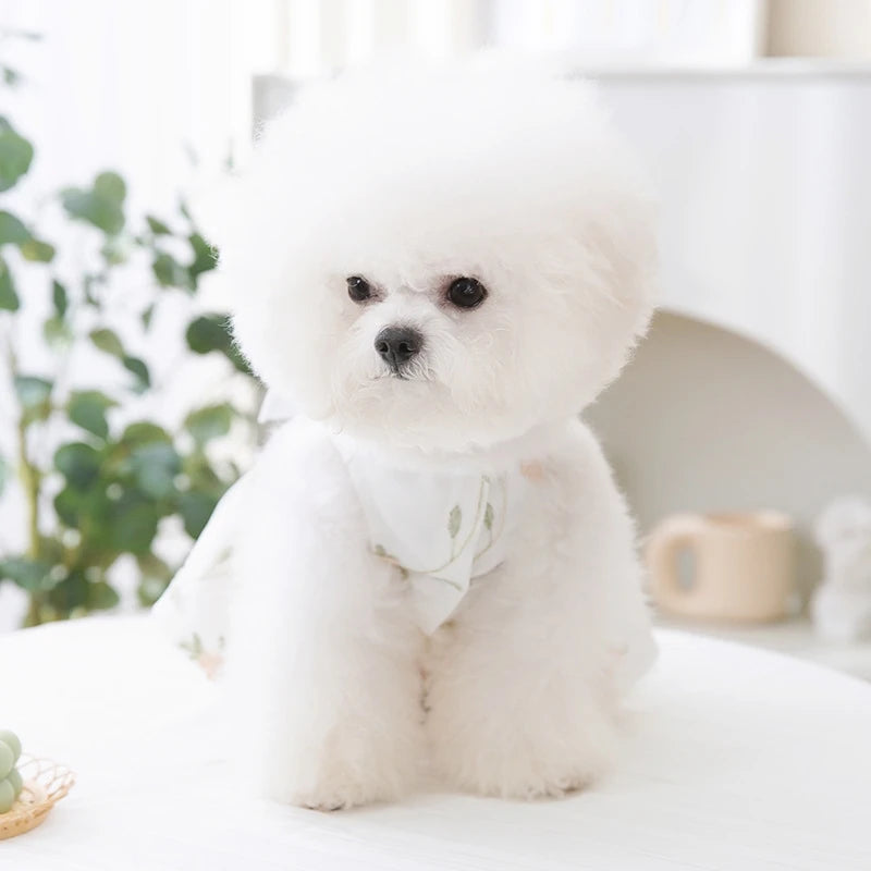 Luxury Summer Dog Dress with Cooling Mesh Skirt - Smarsty