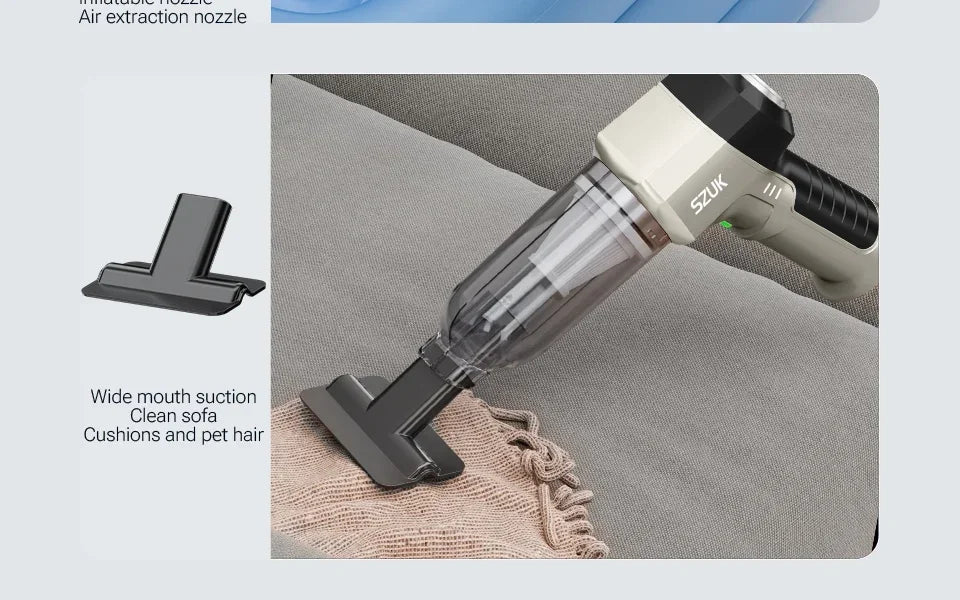 Cordless Car Vacuum Cleaner With Strong Suction Portable - Smarsty
