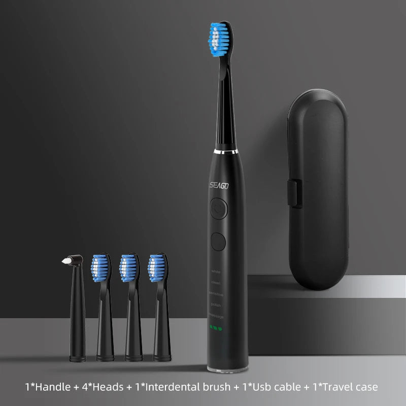 Seago Electric Sonic Toothbrush with 360 Days Battery Life - Smarsty