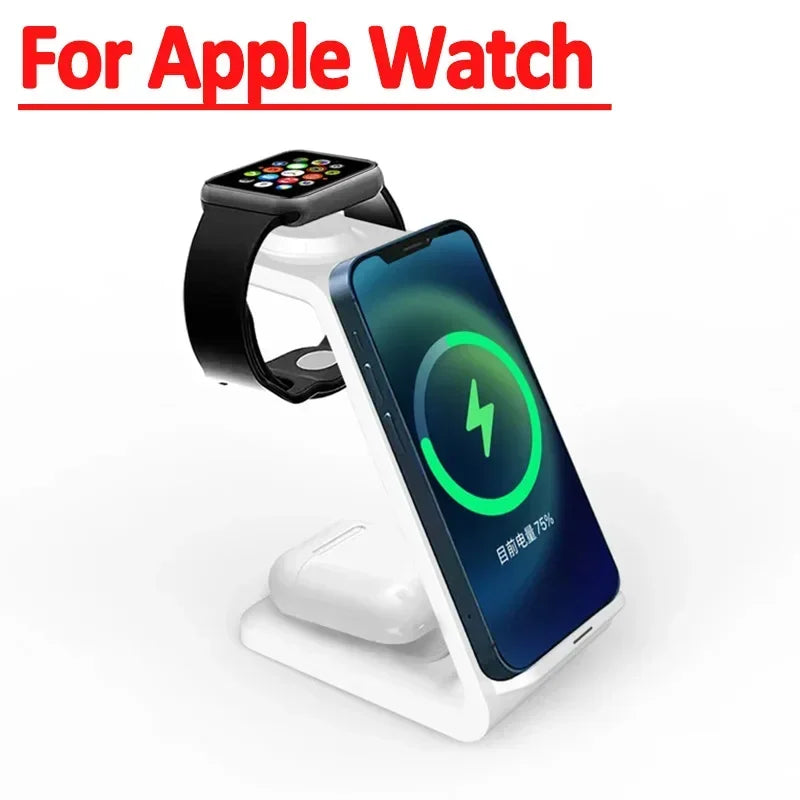 30W Ultrafast Wireless Charger Stand 3 in 1 with Holder - Smarsty