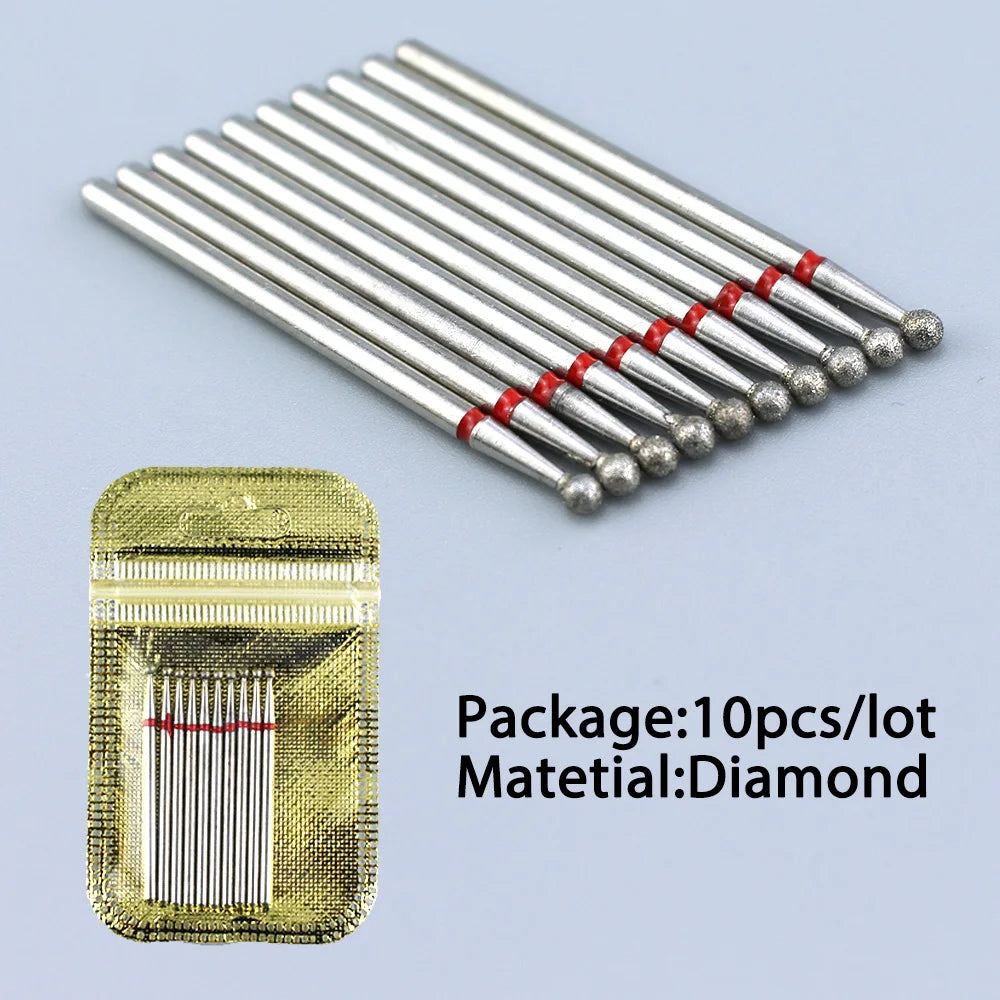 10 Piece Diamond Nail Drill Bit Set for Perfect Manicures - Smarsty