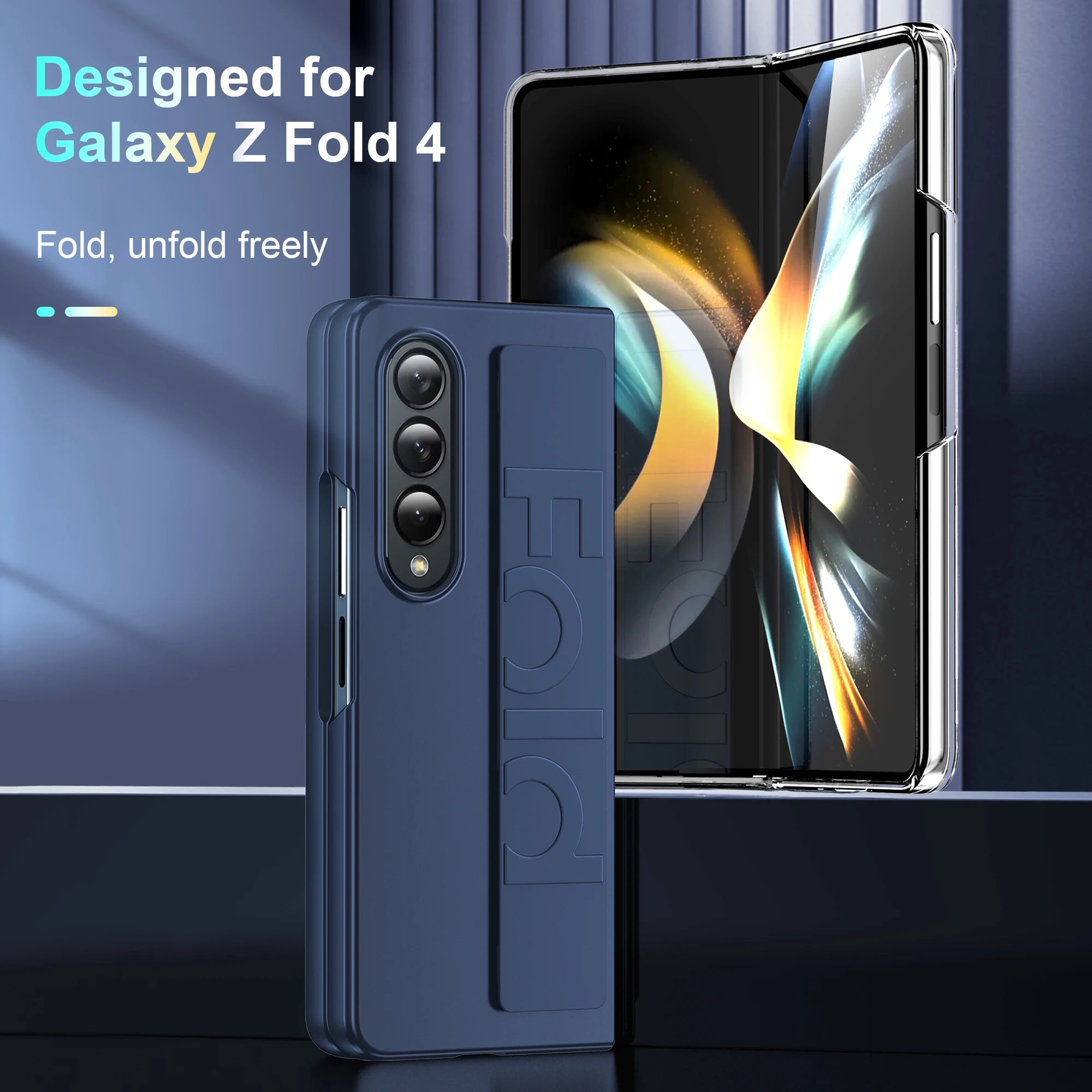 Ultra Thin Matte Galaxy Fold Case With Wrist Strap Pro - Smarsty