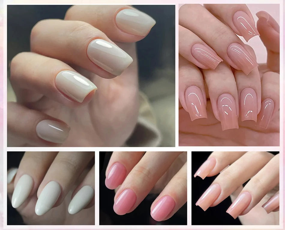 Born Pretty Milky Pink Rubber Base Gel Polish 15ml Self Leveling Formula - Smarsty