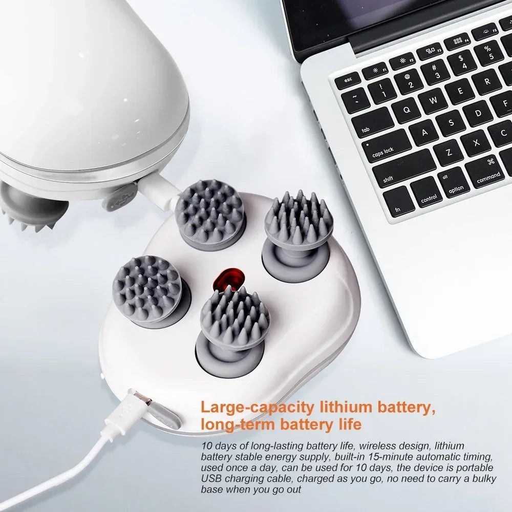 Infrared Scalp Massager for Hair Growth and Relaxation - Smarsty