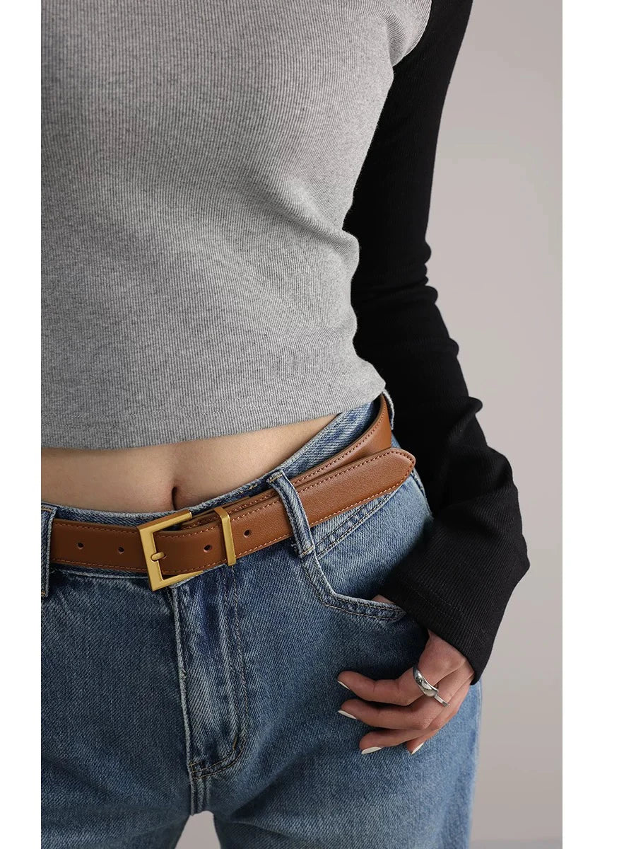 Luxury Double Genuine Leather Belt for Women - Smarsty