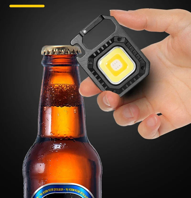 Mini LED Flashlight Magnetic COB Outdoor Camping Pocket Work Light 800 Lumens USB Rechargeable 7 Modes Spotlights - Smarsty