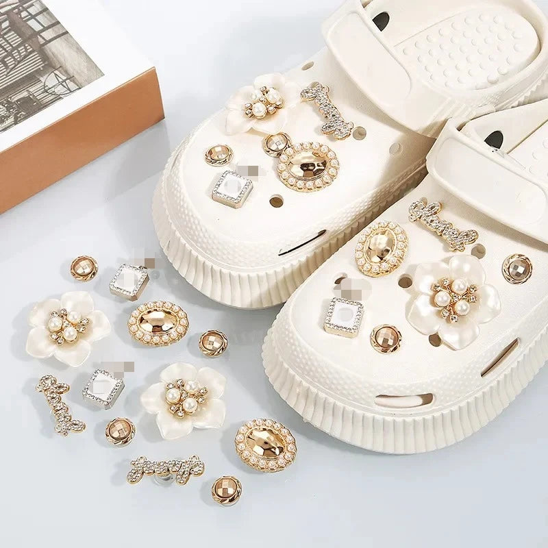 Shoe Charms for DIY Colored Diamond Crystal Shoe Buckle Decoration for Shoe Charm Accessories Kids Party Gift Shoes Decorations - Smarsty