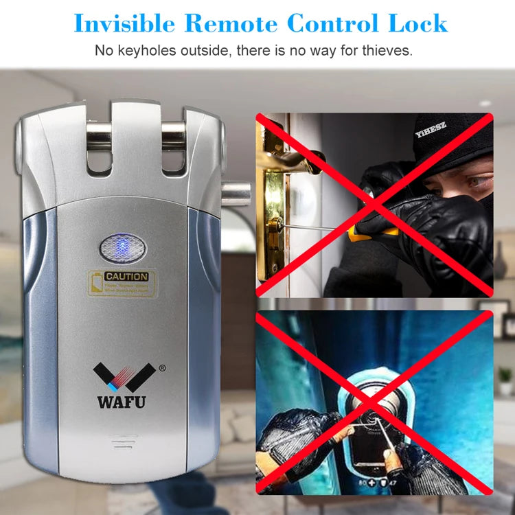 Smart Invisible Deadbolt Door Lock with Remote Control - Smarsty