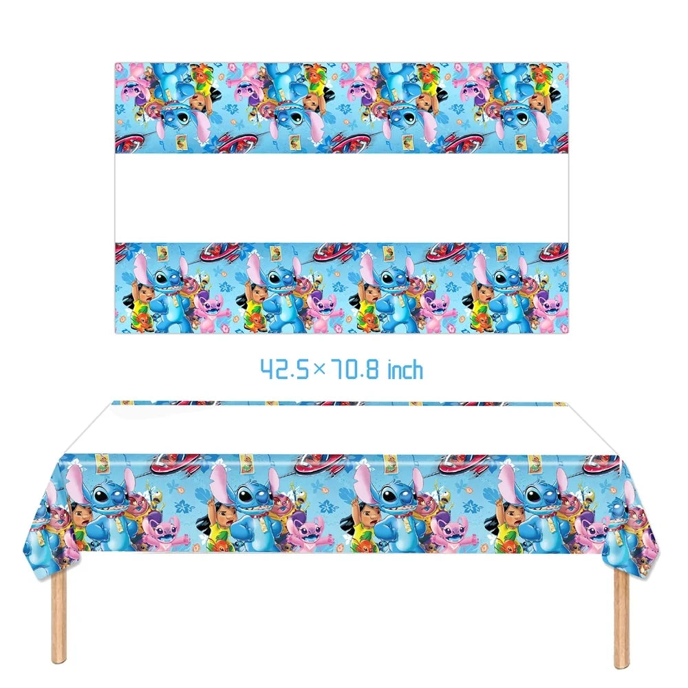 Disney Lilo and Stitch Tablecloth for Kids Parties - Smarsty