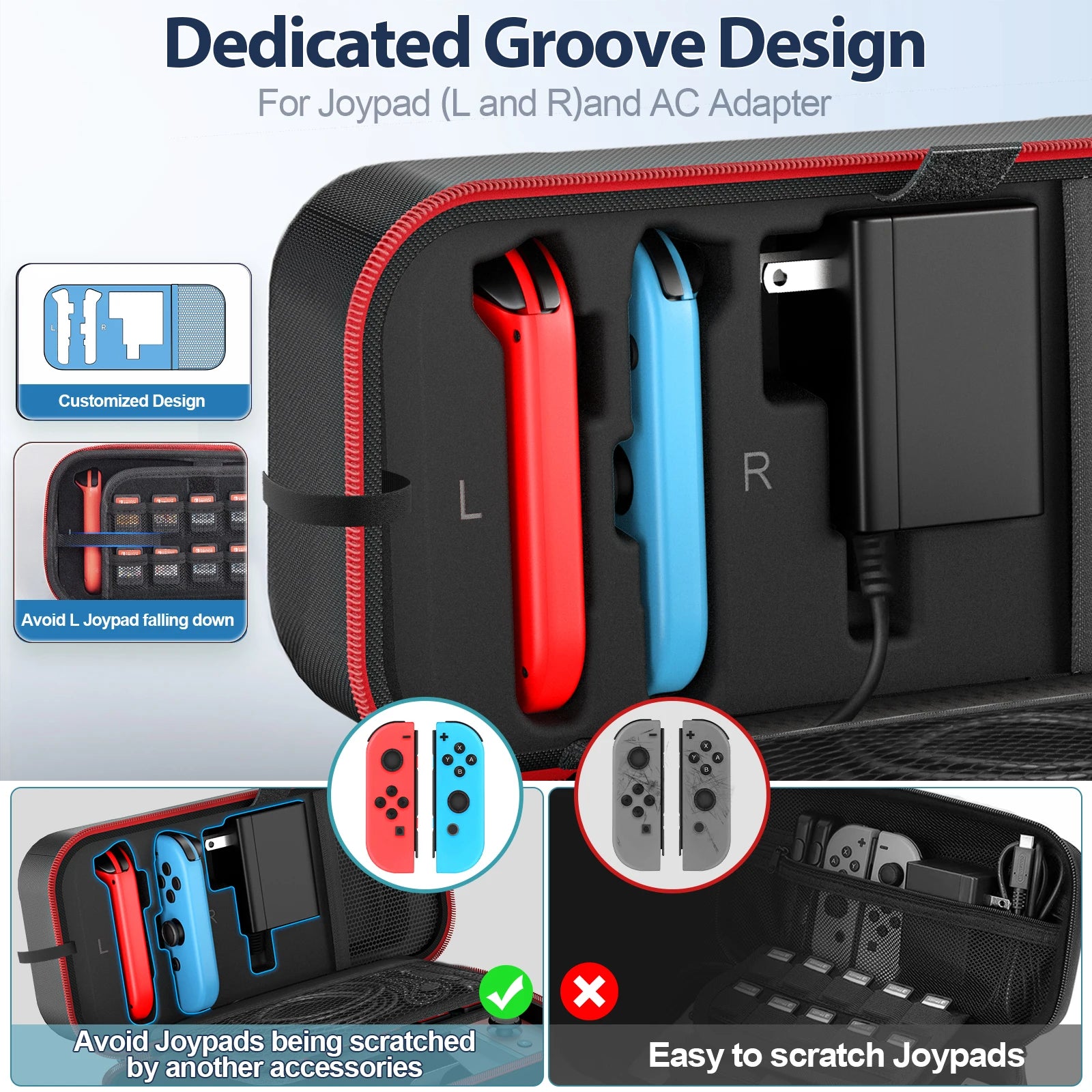 OIVO Large Storage Bag for Nintendo Switch Protection - Smarsty