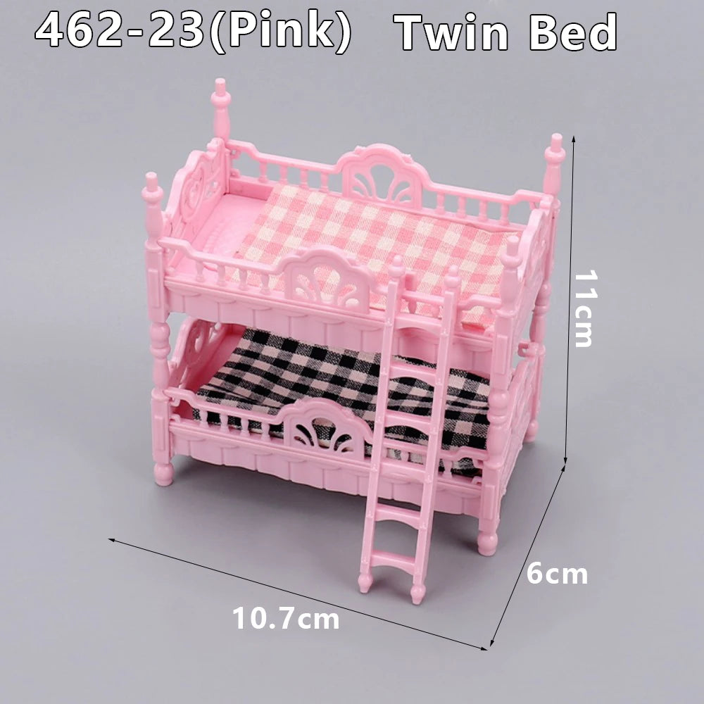 1:12 Dollhouse Miniature Cradle Crib Surround Bed Piano Table Set Furniture Kitchen Model Decor Toy Doll House Accessories