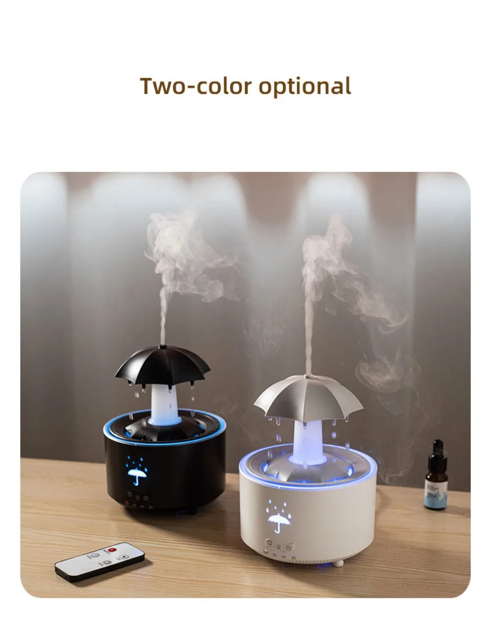 Rotating Umbrella Humidifier with Colorful Night Lights - Smarsty