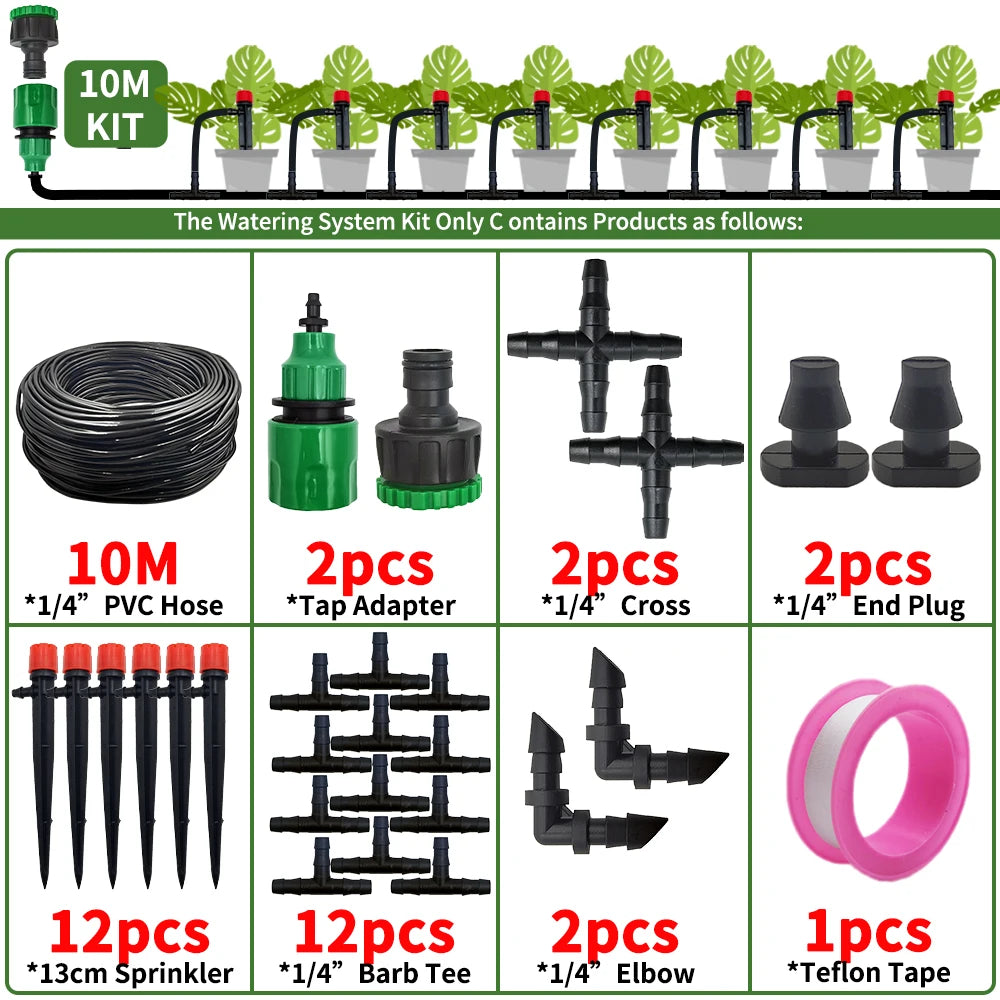 Automatic Garden Drip Irrigation System Kit for Easy Watering - Smarsty