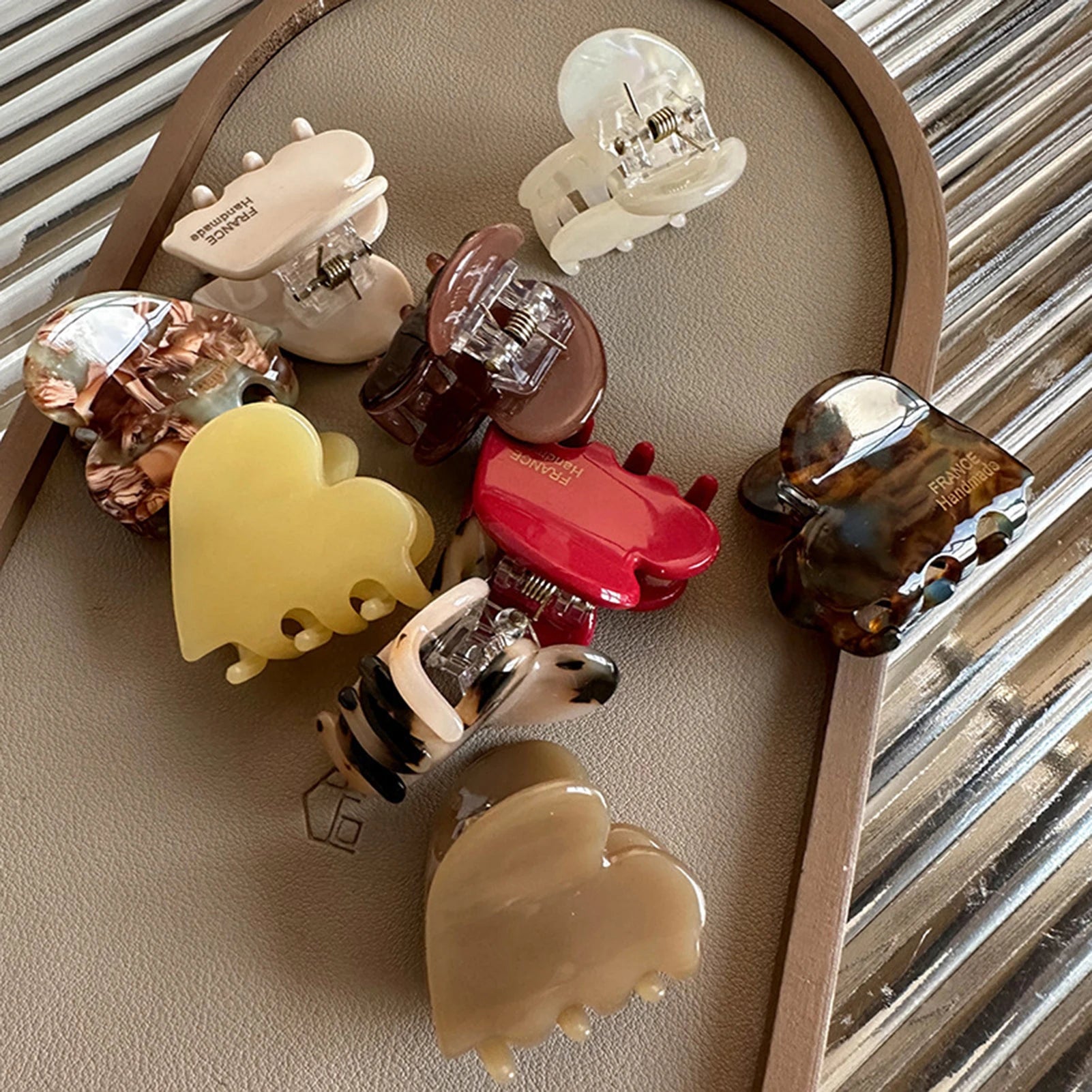 Heart Shaped Hair Claw Clip Secure Elegant Grip For Women - Smarsty