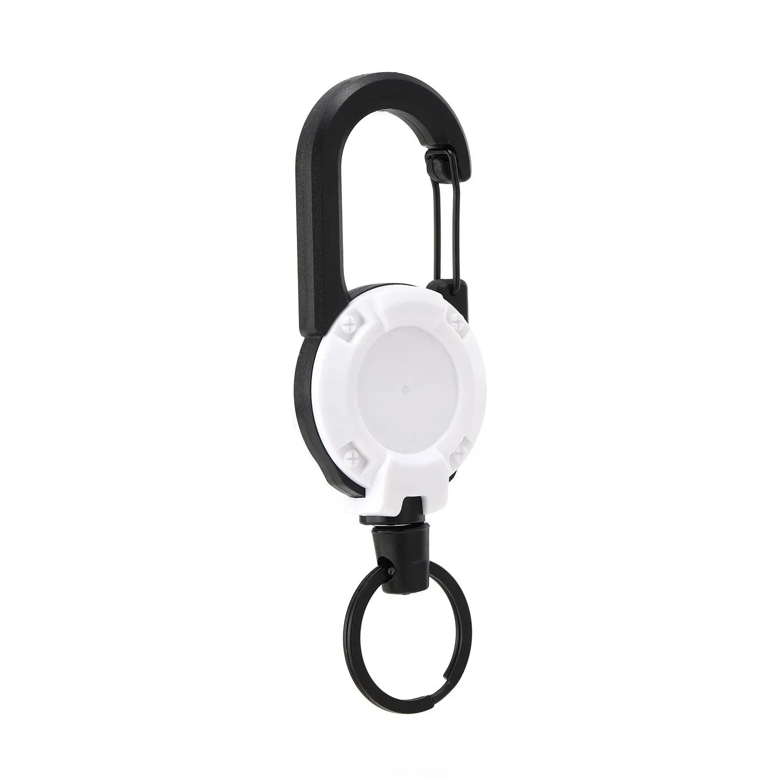 Retractable Heavy Duty Pull Reel Carabiner Key Chains Strong Steel Wire Rope Buckle Spring Key Ring Outdoor Sporty Keychain Tool - Smarsty
