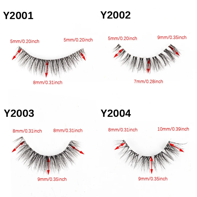 YSDO Natural Full Cat Eye False Eyelashes 3D Effect - Smarsty