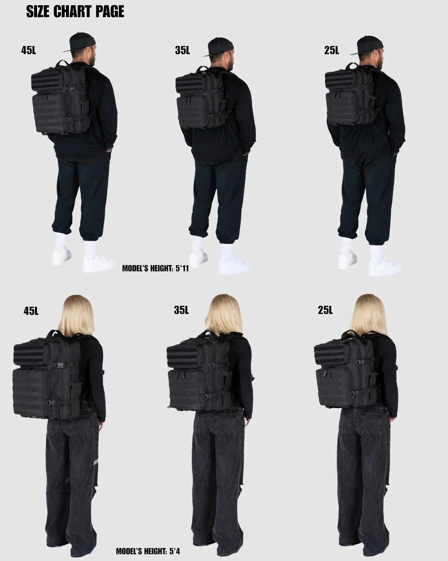 35L Tactical Backpack for Women Men Molle Outdoor Travel Camping Hiking Bag Sports Weekend Athlete Gym Rucksack Dual Cup Holders - Smarsty