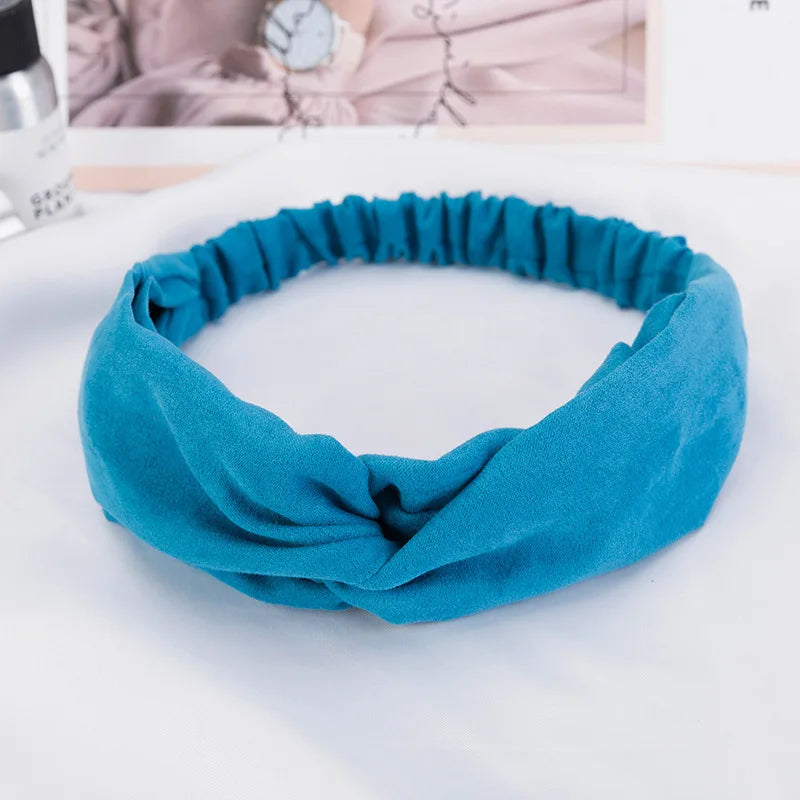 2024 New Design Fashion Women Summer Style Headbands Bohemian Girl Cross Turban Bandage Bandanas Hairbands Hair Accessories - Smarsty