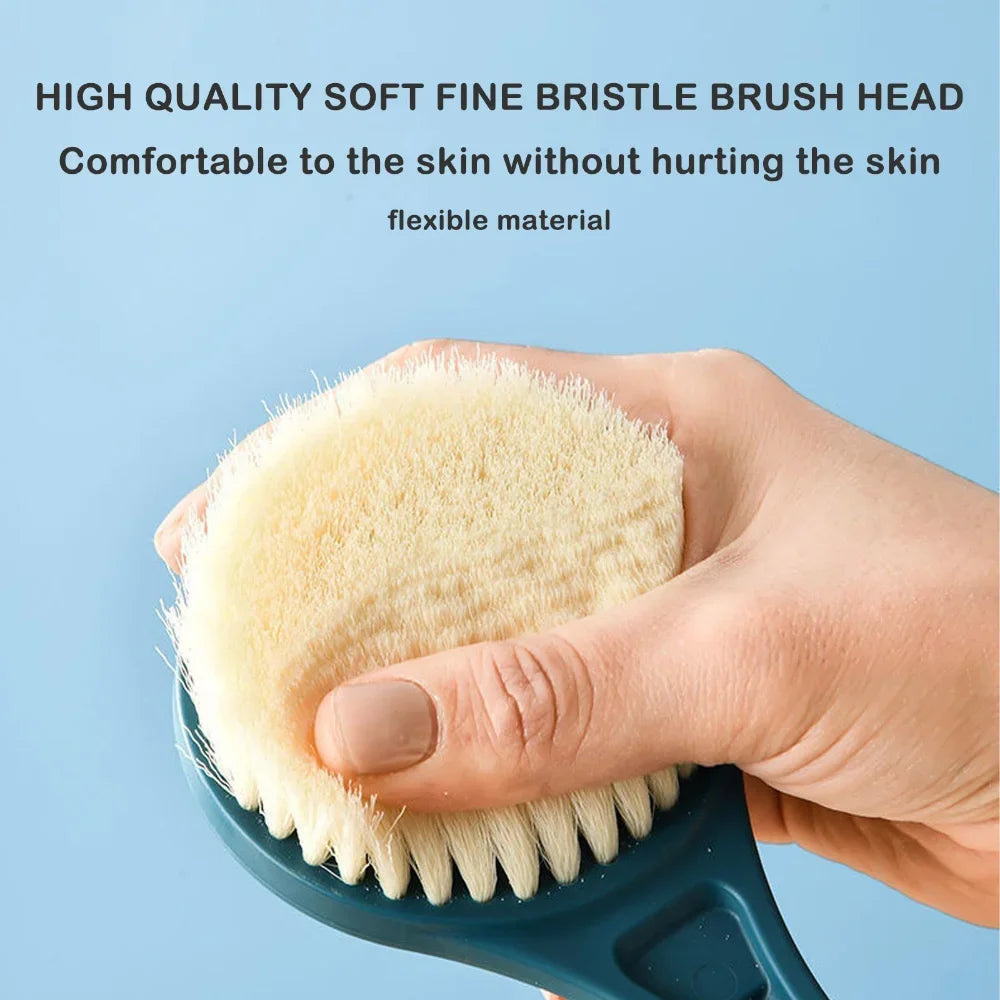 Soft Hair Bath Brush with Long Handle for Easy Scrubbing - Smarsty