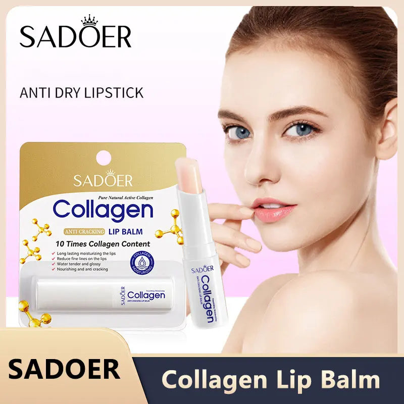 SADOER Collagen Lip Balm for Moisturizing and Repairing - Smarsty