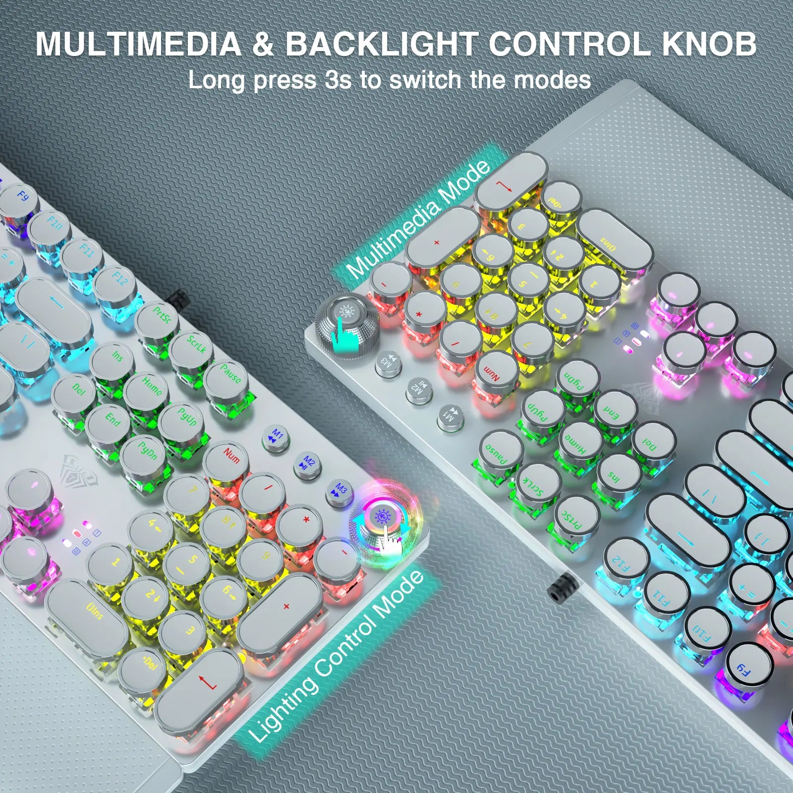 Mechanical Keyboard Blue Switch RGB Backlit Ergonomic