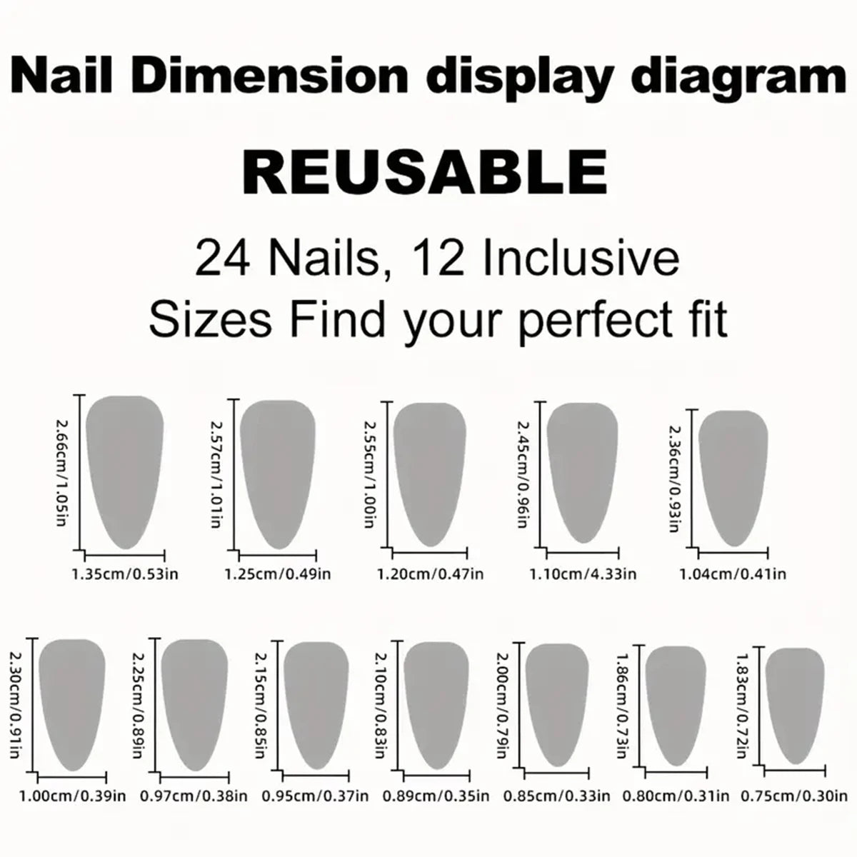 Extra Long Stiletto Black Fake Nails 24PCS Full Cover - Smarsty