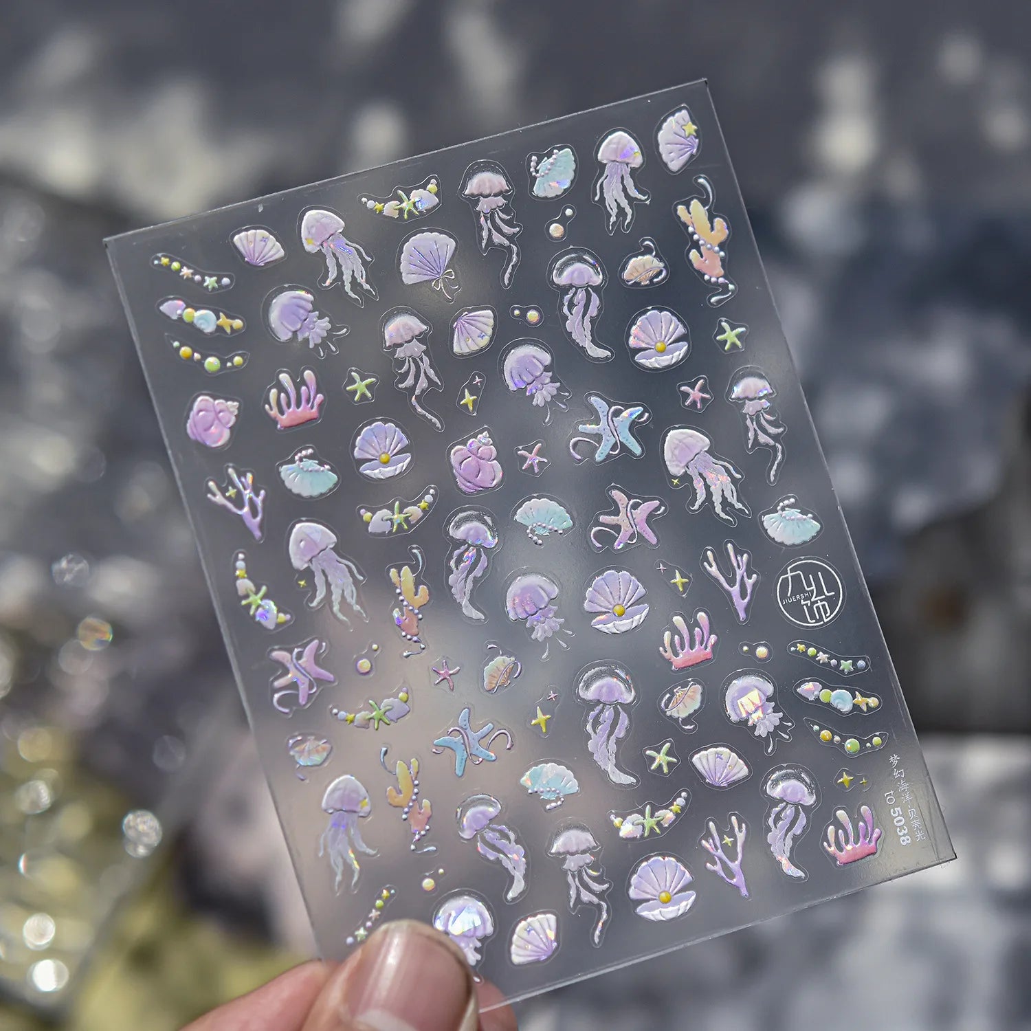 Cute Starfish Nail Charm Stickers for Summer Nail Art - Smarsty