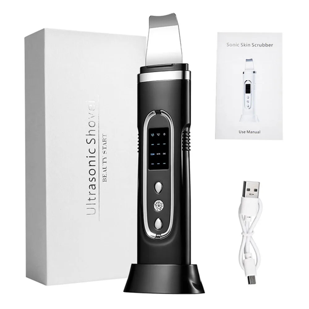 Ultrasonic Skin Scrubber for Deep Cleansing and Rejuvenation - Smarsty