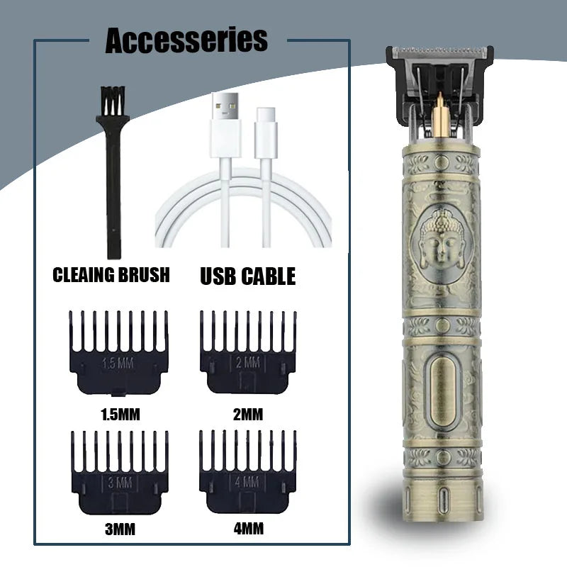 Heavy Metal Hair Clipper for Professional Men's Cuts - Smarsty