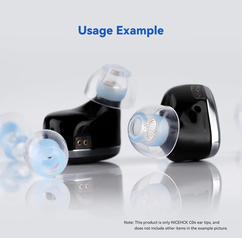 NICEHCK C04 Silicone Eartips for Enhanced Noise Isolation - Smarsty
