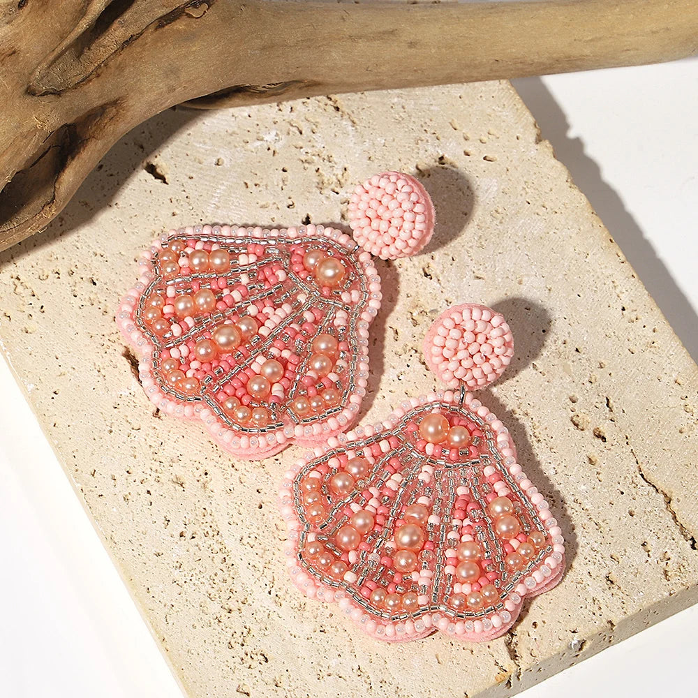 Handmade Bohemian Starfish Drop Earrings for Women - Smarsty